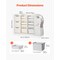 Kids Toy Organizer and Bookshelf with Storage Bins, Multi-Functional HDPE Rack for Playroom and Nursery